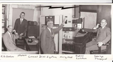 First telelphone call on Cowan dial system, November 4, 1948